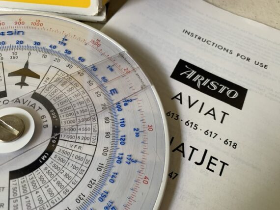 Aristo Aviat 615 air navigation slide rule full set 1980 Germany - Image 5