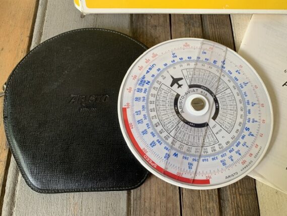 Aristo Aviat 615 air navigation slide rule full set 1980 Germany