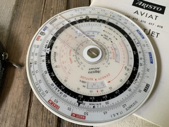 Aristo Aviat 615 air navigation slide rule full set 1980 Germany - Image 3