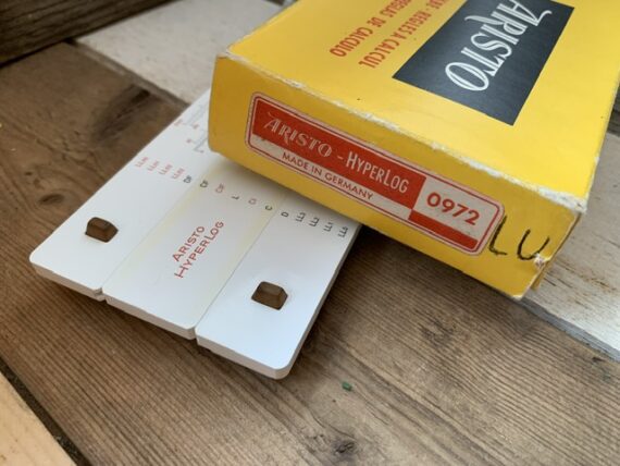 Aristo 0972 Hyperlog magnifier slide rule case box 1971 Germany - Image 9