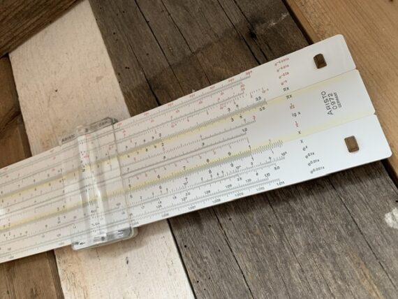 Aristo 0972 Hyperlog magnifier slide rule case box 1971 Germany - Image 7