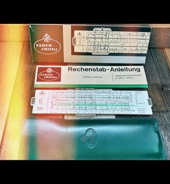 Faber Castell 62/82N Duplex pocket slide rule New Old Stock 1970 Germany