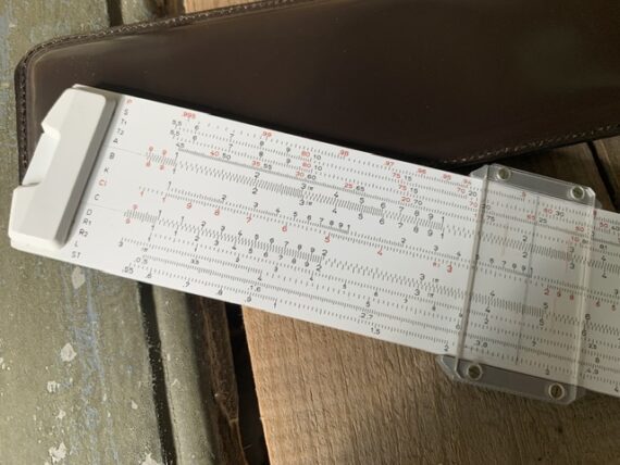 Nestler 0130 Multimath-Duplex pocket slide rule sleeve 1974 Germany - Image 4