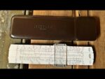 Nestler 0130 Multimath-Duplex pocket slide rule sleeve 1974 Germany