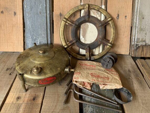 K.F. Eriksson's Prince 91 collapsible brass camping stove 1950 Sweden