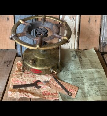 K.F. Eriksson's Prince 91 collapsible brass camping stove 1950 Sweden