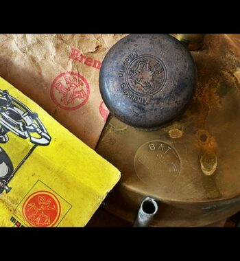 BAT 2 GDR silent burner collapsible brass stove 1970 Eastern Germany