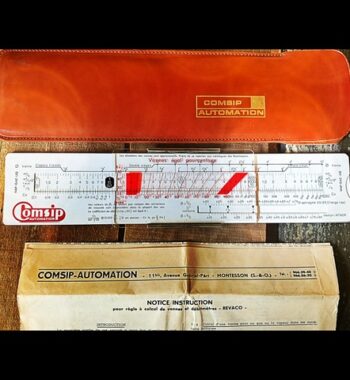 Graphoplex Hydraulic Comsip Revaco I slide rule full set 1950 France