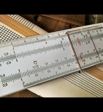 Nestler 0231 Holzhändler timber trader slide rule 1959 Germany
