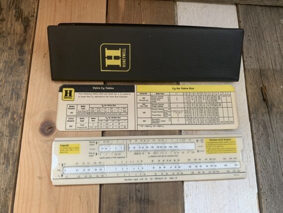 IWA 51455 Honeywell English valve size computer slide chart 1970 Germany - Image 4