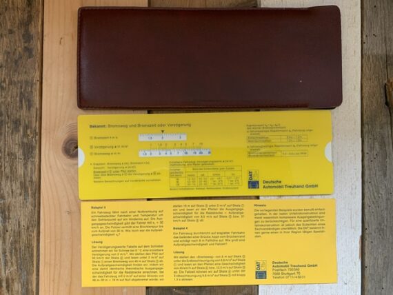 IWA 11048 DAT traffic accident reconstruction slide chart 1970 Germany