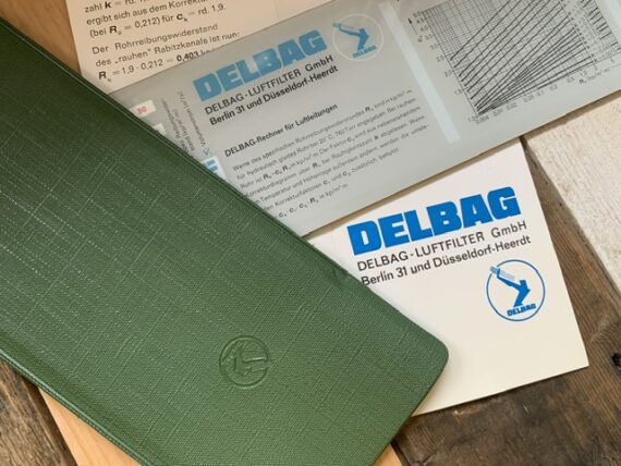 IWA 0784 Delbag Luftfilter Air filtration slide chart 1970 Germany