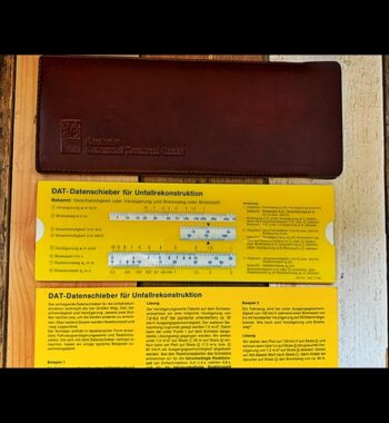 IWA 11048 DAT traffic accident reconstruction slide chart 1970 Germany