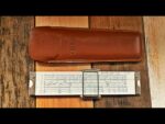 Pocket slide rule Sun Hemmi 149A sleeve 1960 Japan