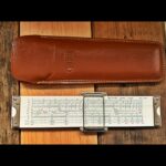 Pocket slide rule Sun Hemmi 149A sleeve 1960 Japan