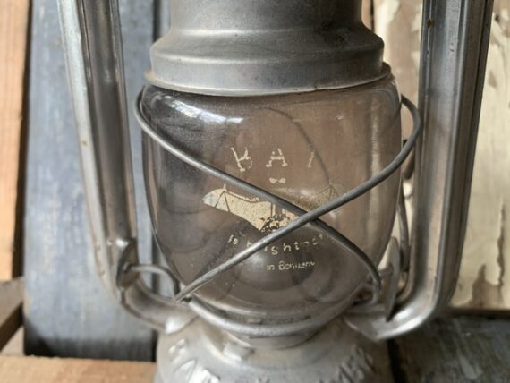 BAT 158 hurricane oil lantern original glass 1990 Germany