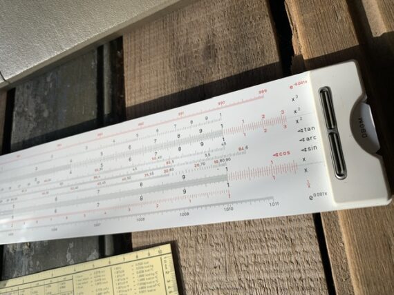 Aristo 1070 Multilog 62cm 25″ slide rule full set 1969 Germany - Image 9