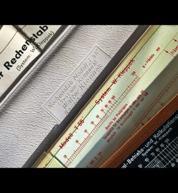 Walter Kleppek Machine time T55 Machinenzeit slide rules