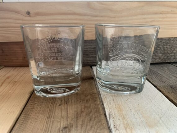2 Whisky glasses for Jack Daniels no7 2010 USA - Image 3