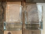 2 Whisky glasses for Jack Daniels no7 2010 USA