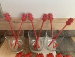 Beefeater Dry Gin lot 3x glasses 12x stirrer swizzle sticks 1980 England - Image 5