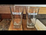 Set of 2 Jameson Whiskey tall mix glasses 2000 Ireland