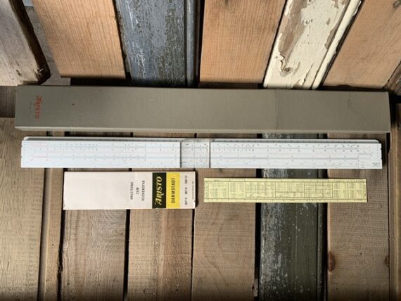 Aristo 1067U Darmstadt XXL slide rule full set 1970 Germany