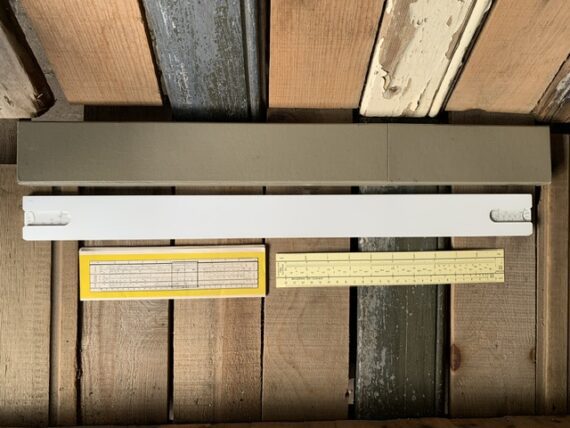 Aristo 1067U Darmstadt 55cm 22″ slide rule full set 1970 Germany - Image 8