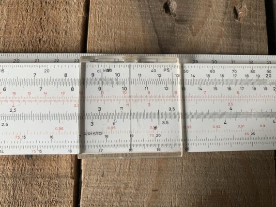 Aristo 1067U Darmstadt 55cm 22″ slide rule full set 1970 Germany - Image 5