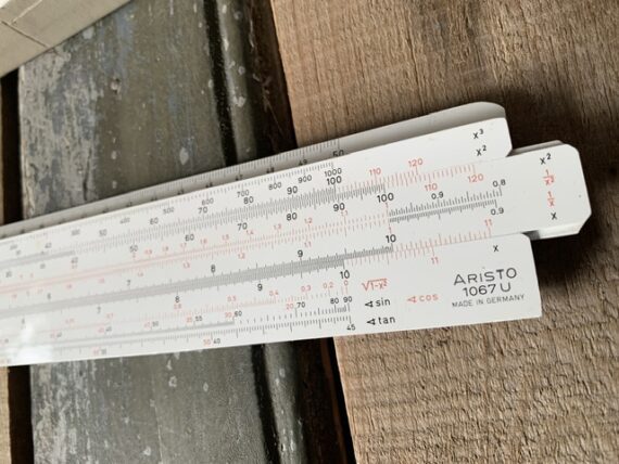 Aristo 1067U Darmstadt 55cm 22″ slide rule full set 1970 Germany - Image 3