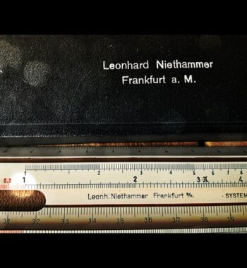 Nestler 23R Einstein slide rule by Niethammer 1930 Germany