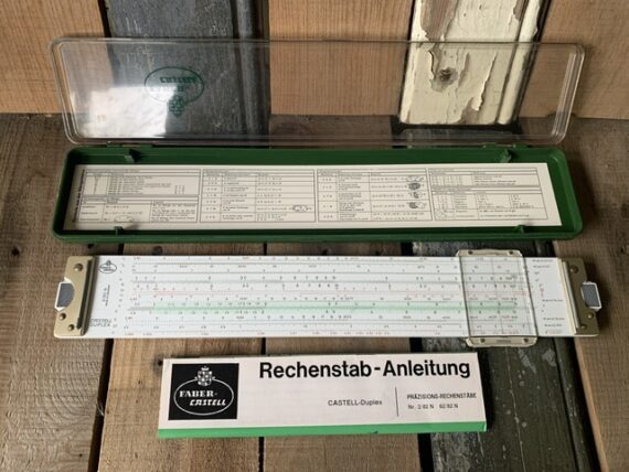 Faber Castell Duplex 2/82N slide rule full set 1970 Germany