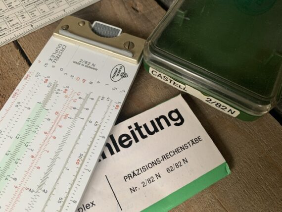 Faber Castell Duplex 2/82N slide rule full set 1970 Germany - Image 4