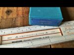 Nestler 0430 System Hoffmann Concrete slide rule in box 1955 Germany