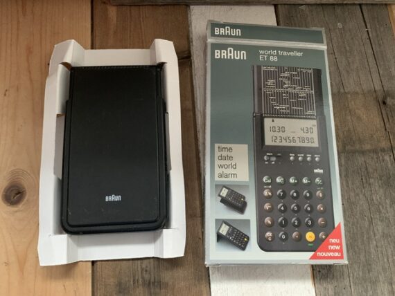 Braun world traveller ET88 4788 design Rams manual box 1990 Germany