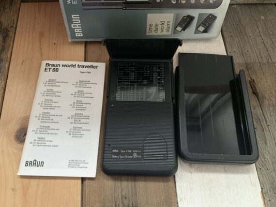 Braun world traveller ET88 4788 design Rams manual box 1990 Germany - Image 2