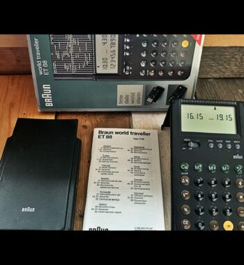 Braun world traveller ET88 4788 design Rams manual box 1990 Germany