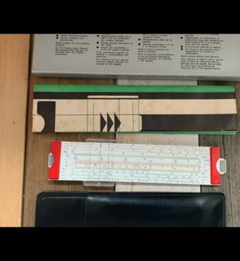 Faber Castell 63/83 Novo-Biplex slide rule complete set 1970 Germany