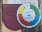 Radiation set circular Slide rule wind map Swiss Army 1976 Switzerland