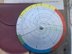 Radiation set circular Slide rule wind map Swiss Army 1976 Switzerland