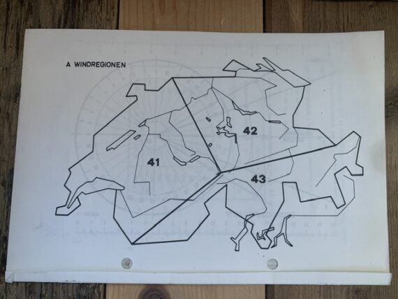 Radiation set circular Slide rule wind map Swiss Army 1976 Switzerland - Image 8