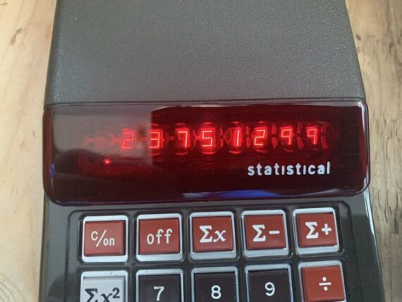 Litronix 2270 Statistical calculator manual pouch 1975 Malaysia - Image 5