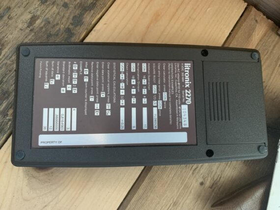 Litronix 2270 Statistical calculator manual pouch 1975 Malaysia - Image 3