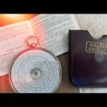 Halden Calculex complete set pocket watch slide rule 1950 UK