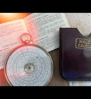 Halden Calculex complete set pocket watch slide rule 1950 UK