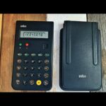 Braun ET 55 LCD Calculator 4835 design by Rams 1980 Germany