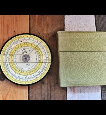 Loga 30Tt Scholar 2 360 circular duplex slide rule in case 1970 Switzerland