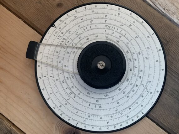 Loga 30sTt 360 circular duplex slide rule in case 1970 Switzerland - Image 5