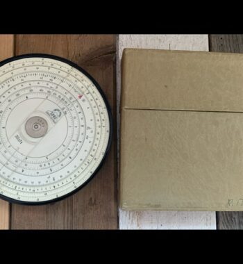 Loga 30sTt 360 circular duplex slide rule in case 1970 Switzerland