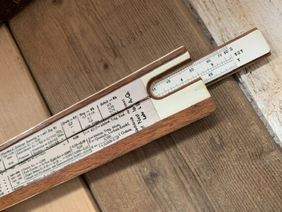 Nestler 22R/3 system Rietz pocket slide rule Germany 1940 - Image 5